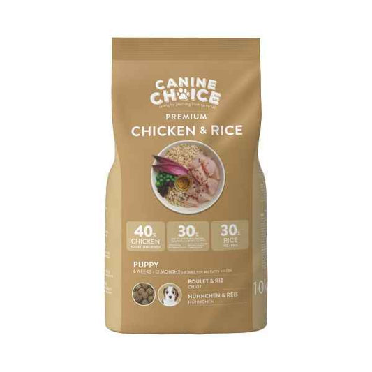 Canine Choice Premium Puppy Dry Dog Food 10kg - Chicken