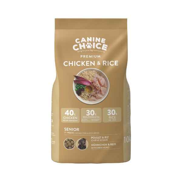Canine Choice Premium Senior Dry Dog Food 10kg - Chicken