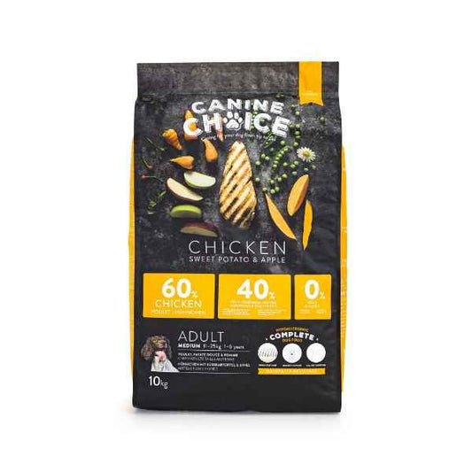 Canine Choice Super Premium Gf Medium Adult Dry Chicken 10kg
