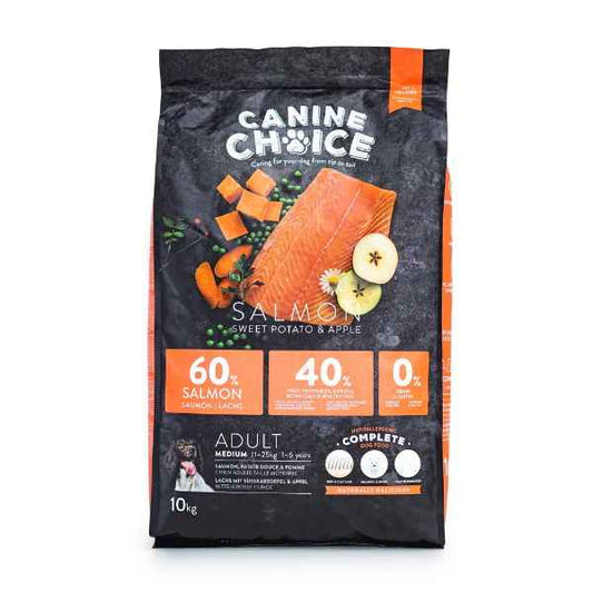 Canine Choice Super Premium Gf Medium Adult Dry Salmon 10kg