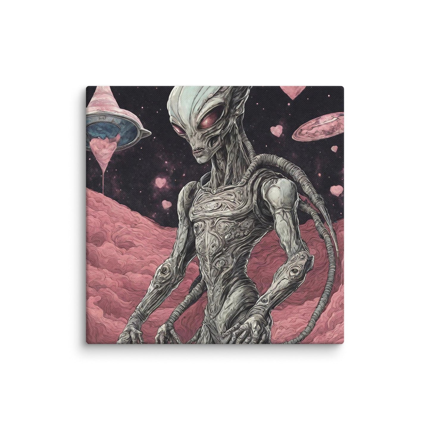 Alien Landscape Canvas Print — AI Wall Art