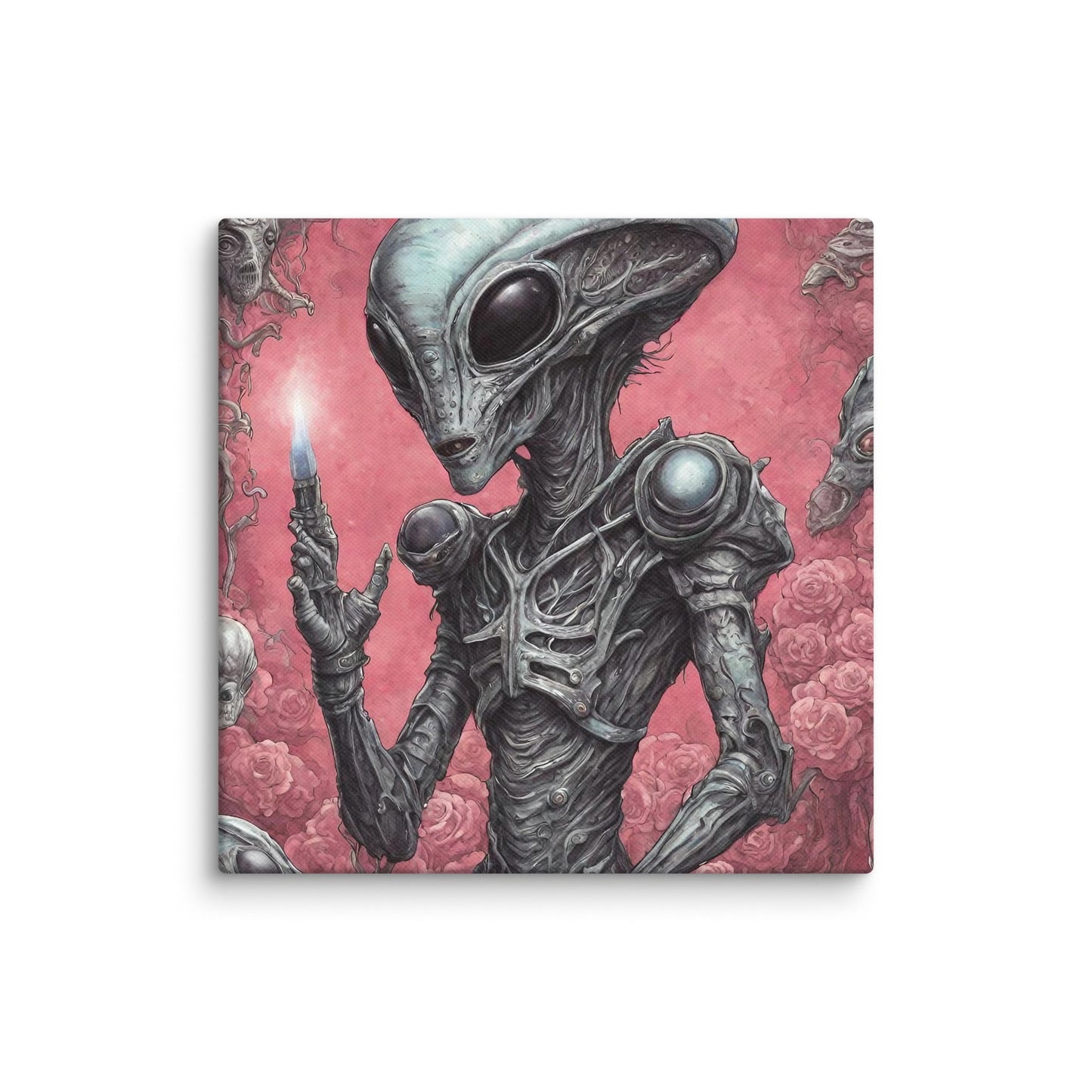 Alien Landscape Canvas Print — AI Wall Art