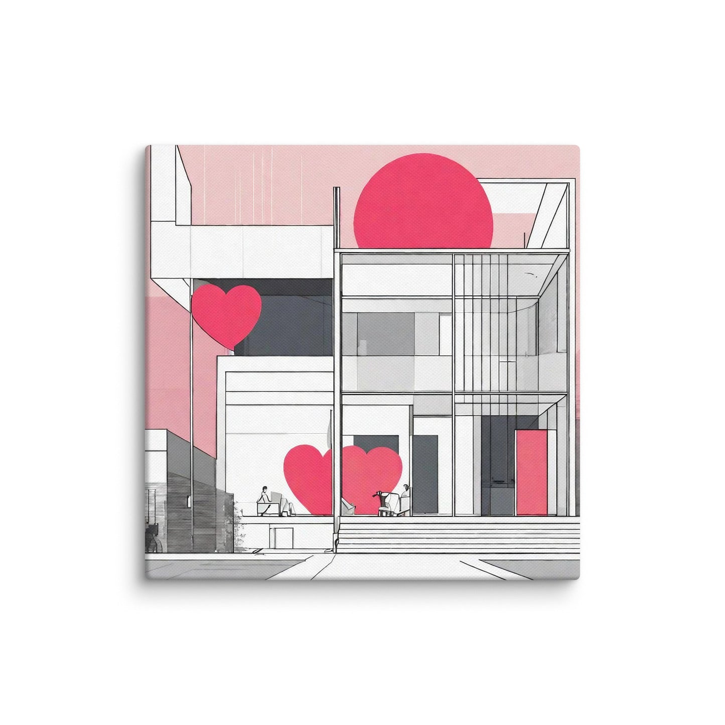 Architectural Canvas Print — AI Wall Art