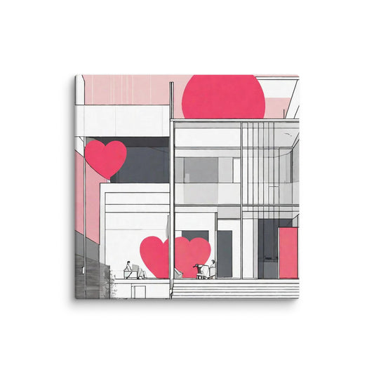 Architectural Canvas Print — AI Wall Art
