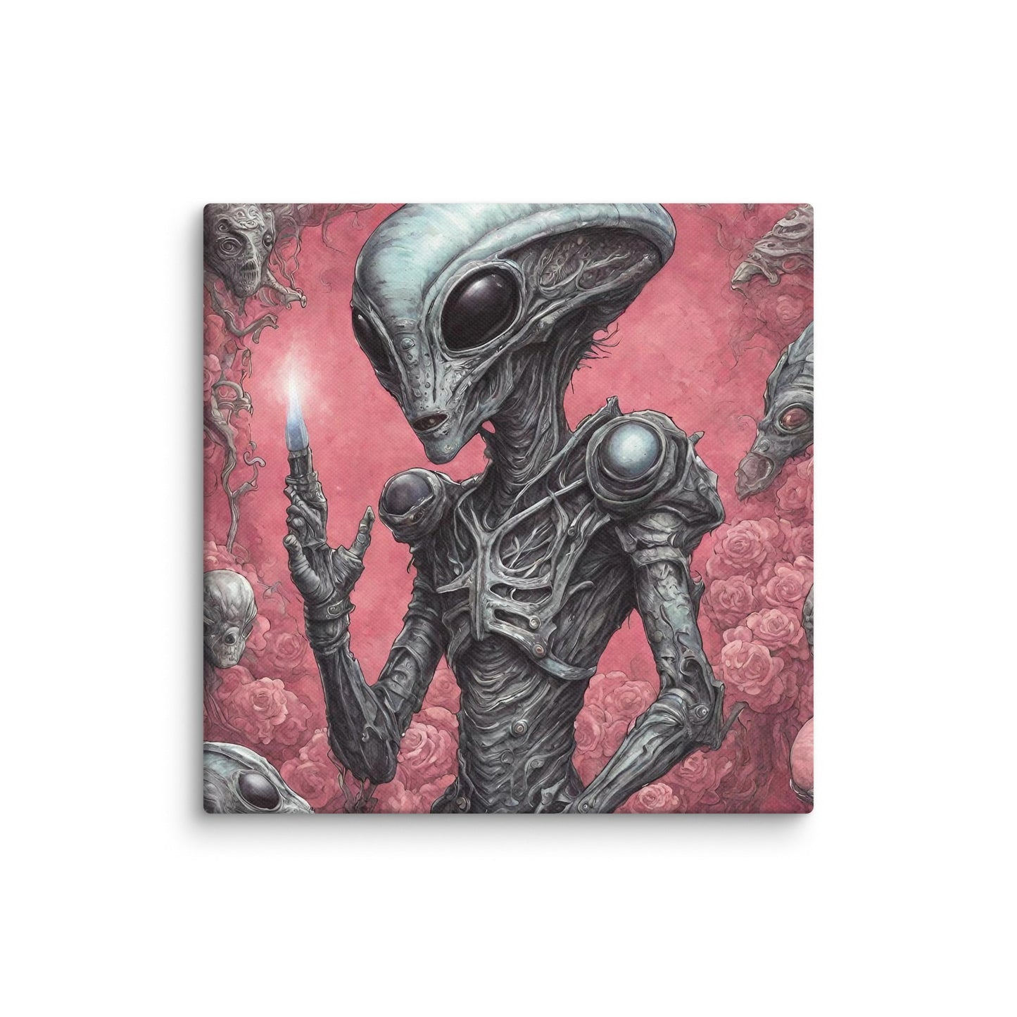 Alien Landscape Canvas Print — AI Wall Art