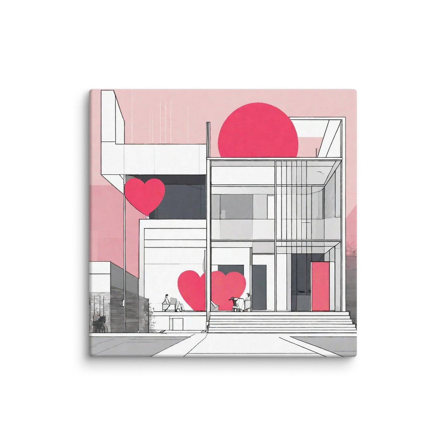 Architectural Canvas Print — AI Wall Art