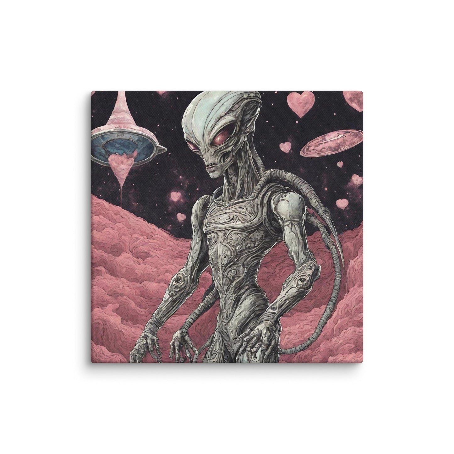 Alien Landscape Canvas Print — AI Wall Art
