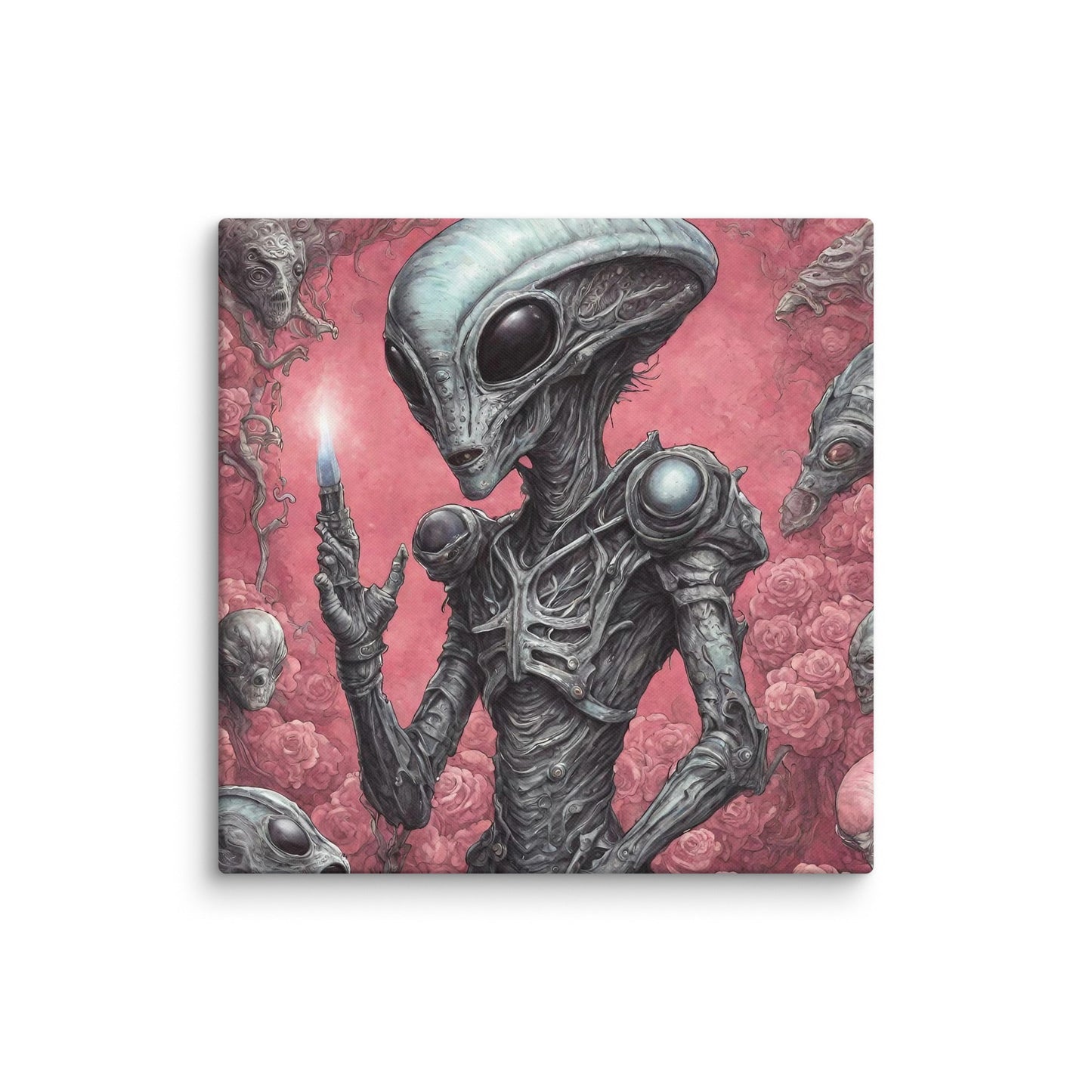 Alien Landscape Canvas Print — AI Wall Art