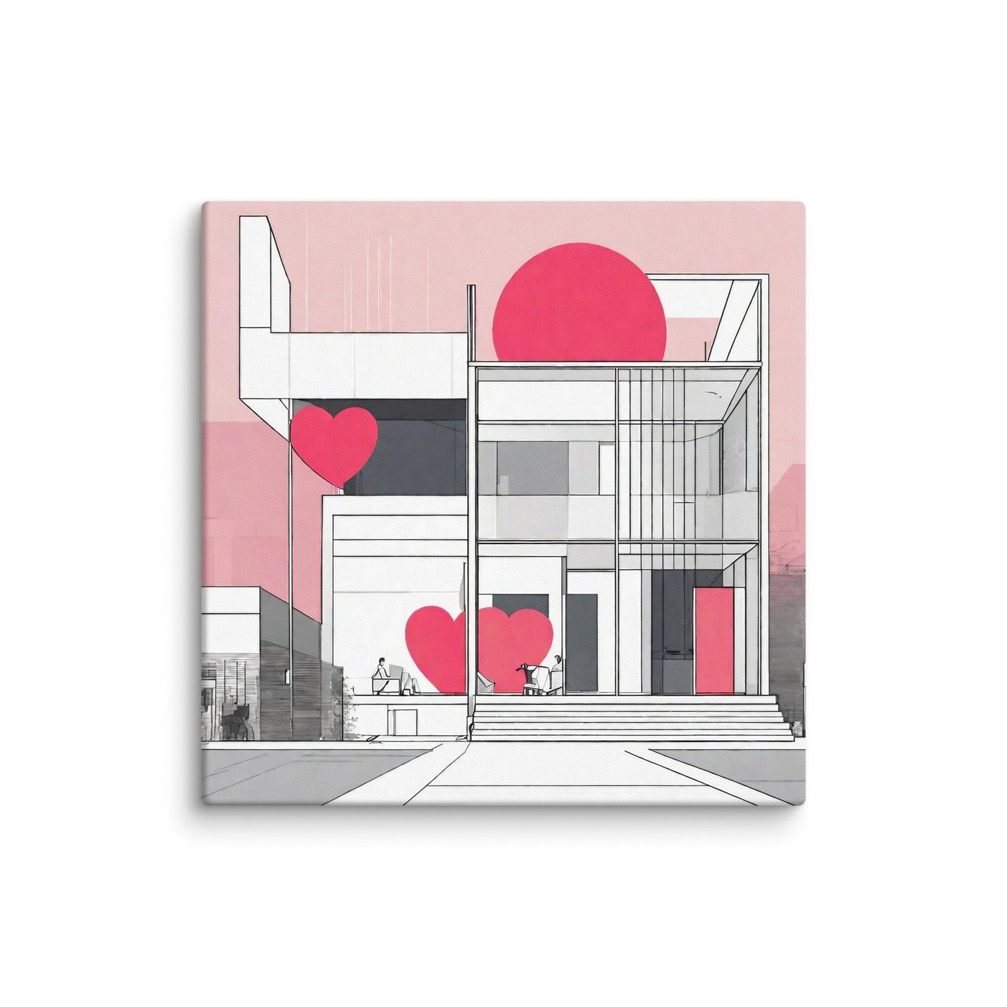 Architectural Canvas Print — AI Wall Art