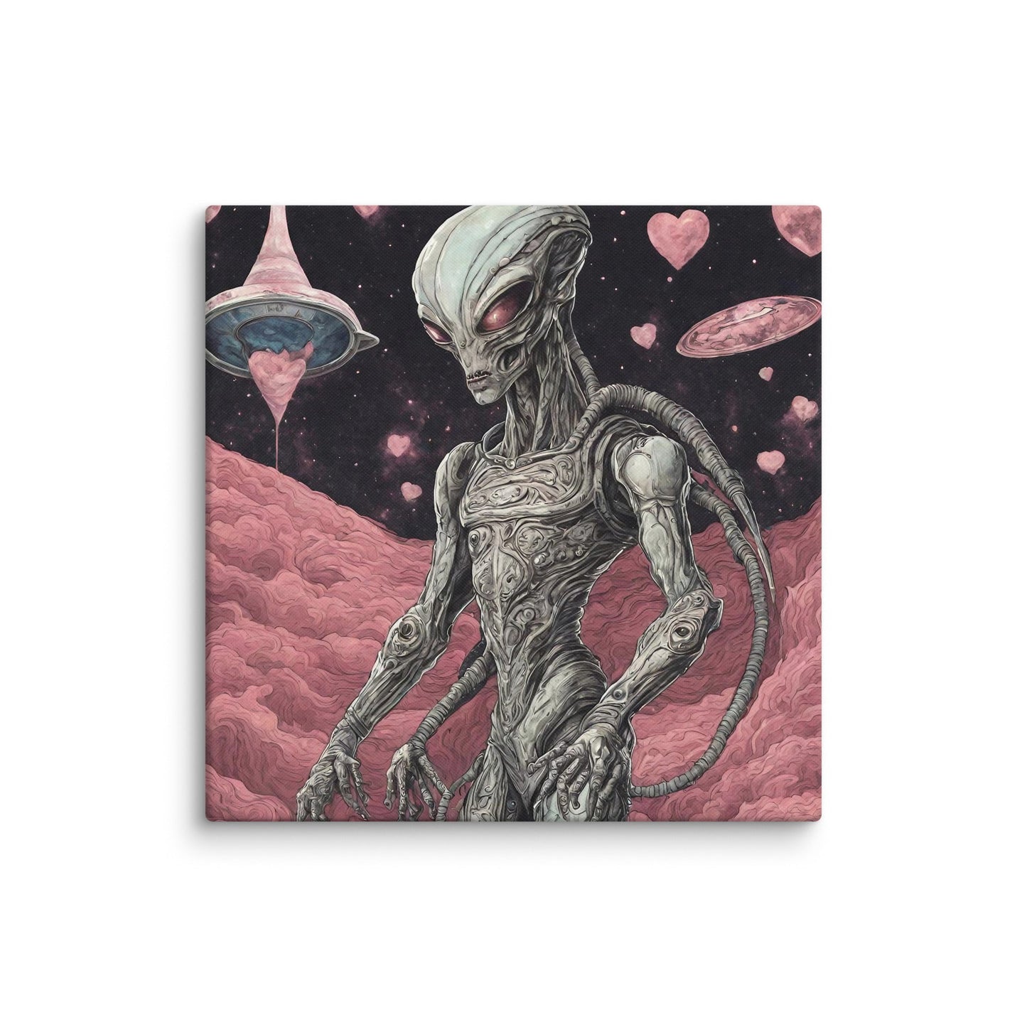Alien Landscape Canvas Print — AI Wall Art