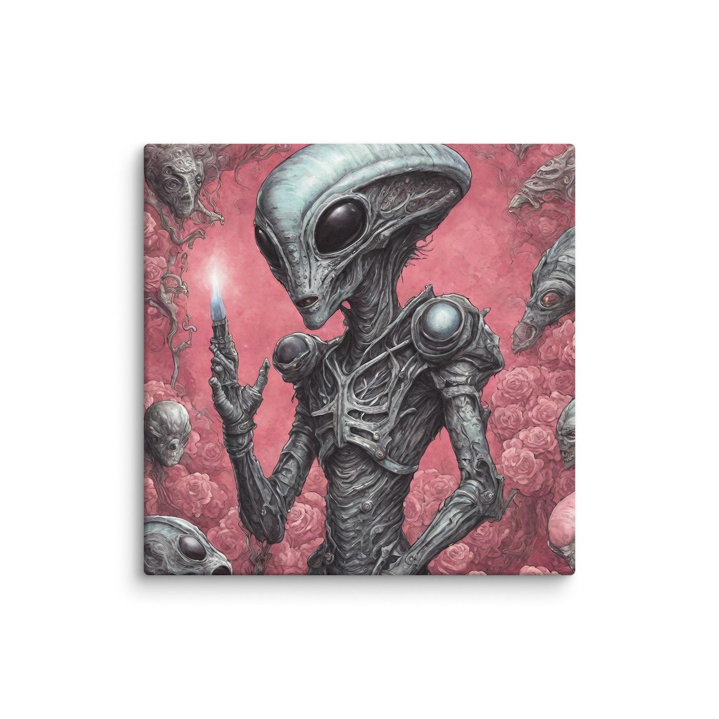 Alien Landscape Canvas Print — AI Wall Art