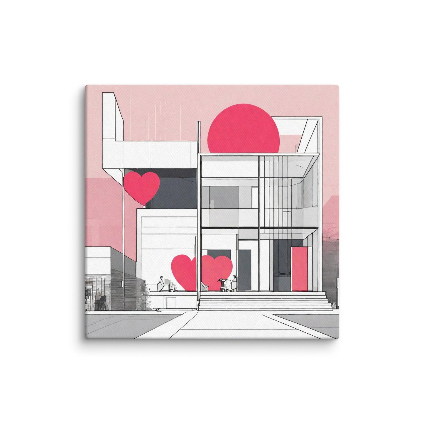 Architectural Canvas Print — AI Wall Art