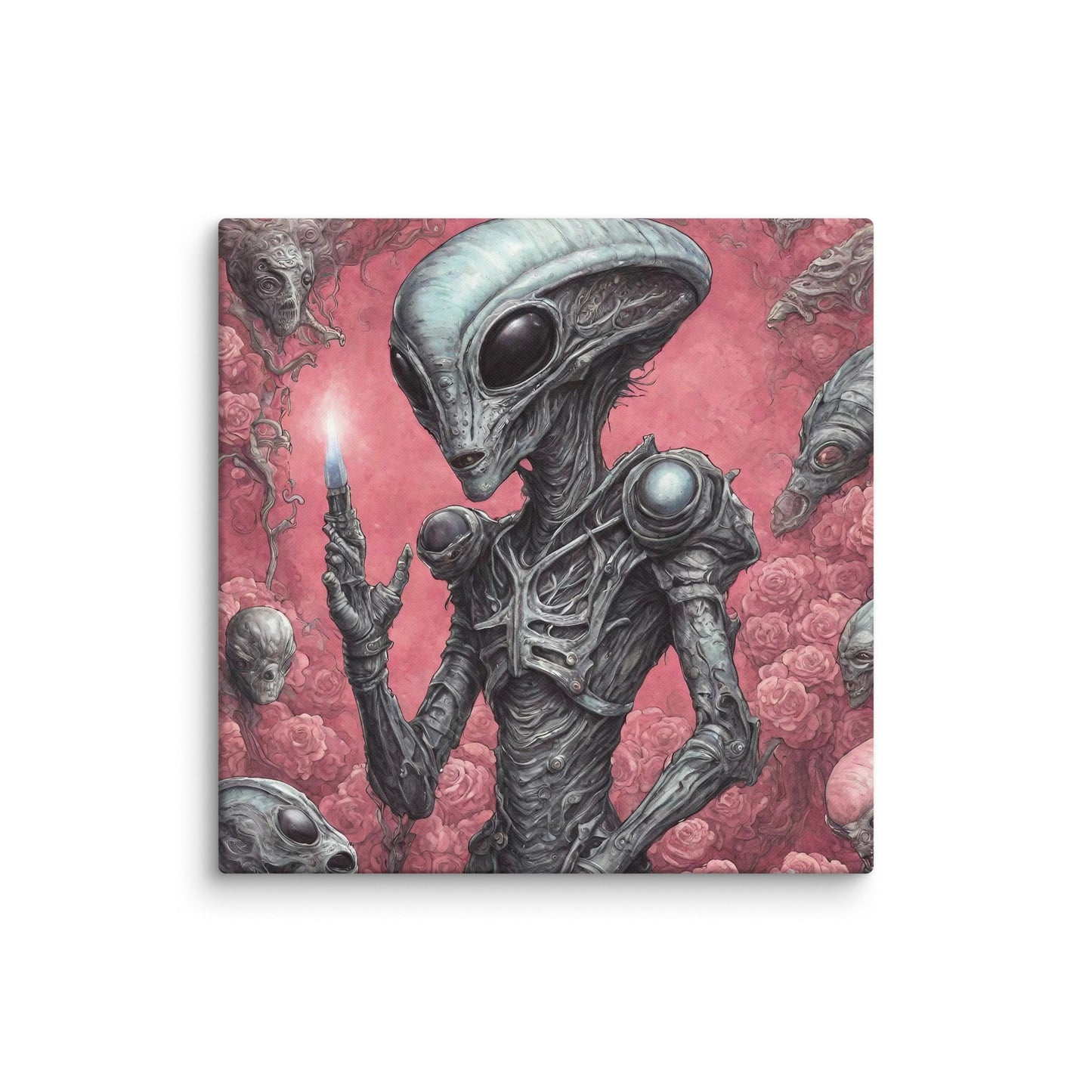 Alien Landscape Canvas Print — AI Wall Art