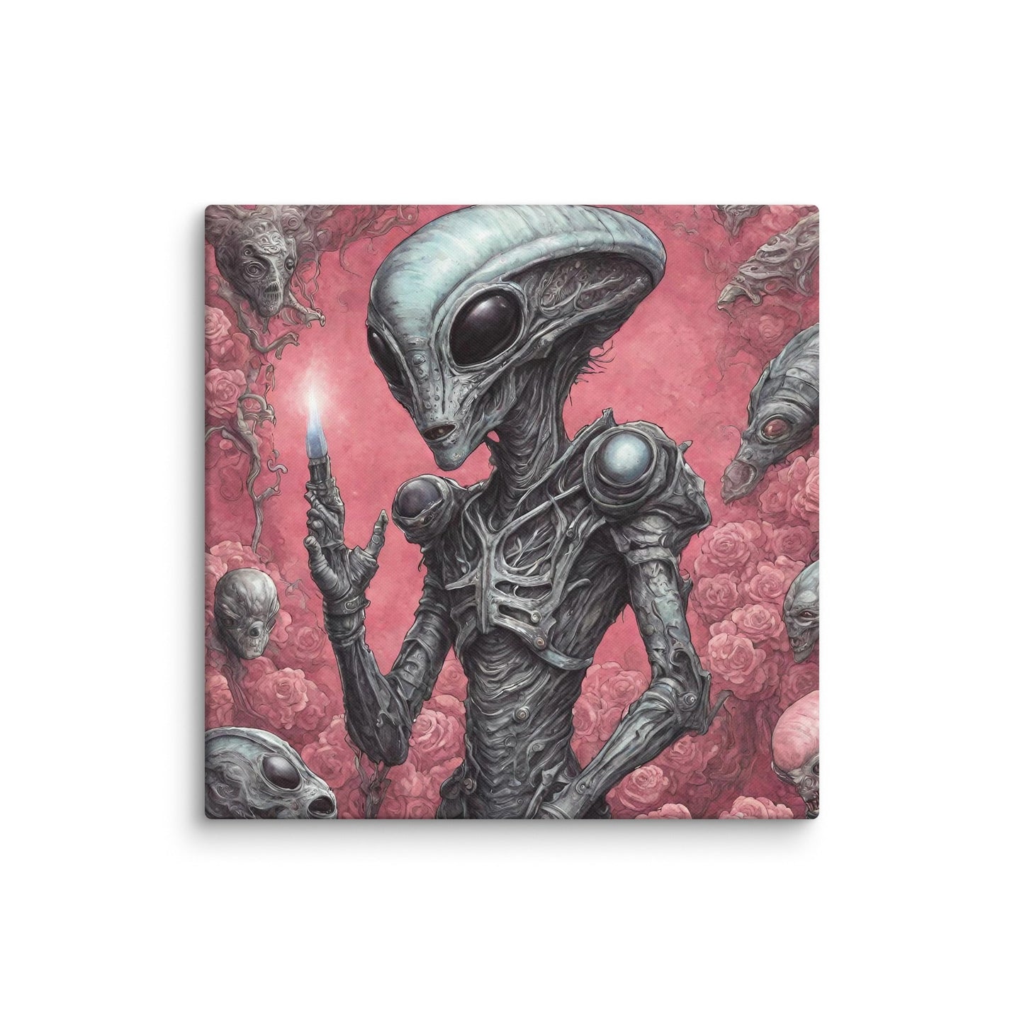 Alien Landscape Canvas Print — AI Wall Art