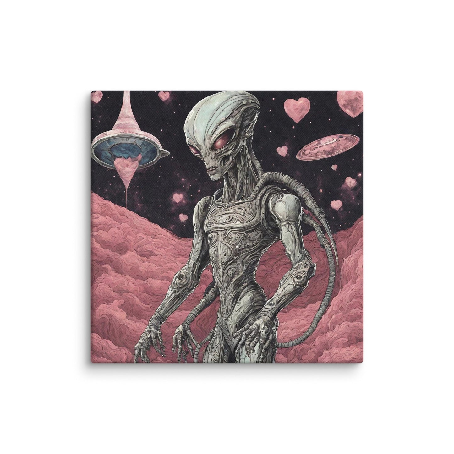 Alien Landscape Canvas Print — AI Wall Art