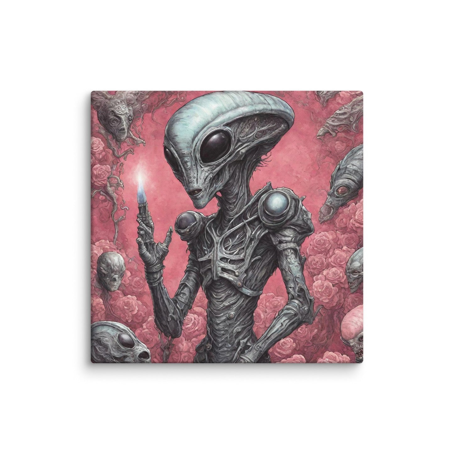 Alien Landscape Canvas Print — AI Wall Art