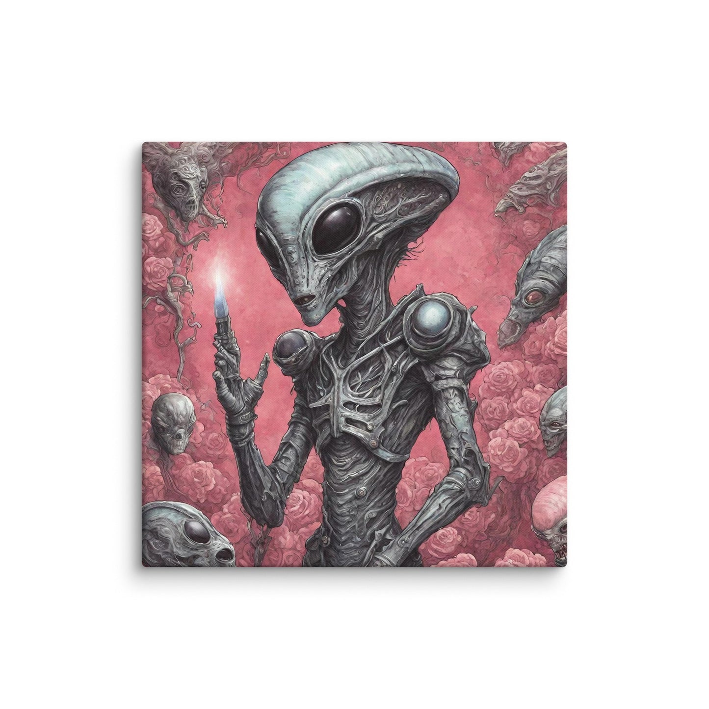 Alien Landscape Canvas Print — AI Wall Art