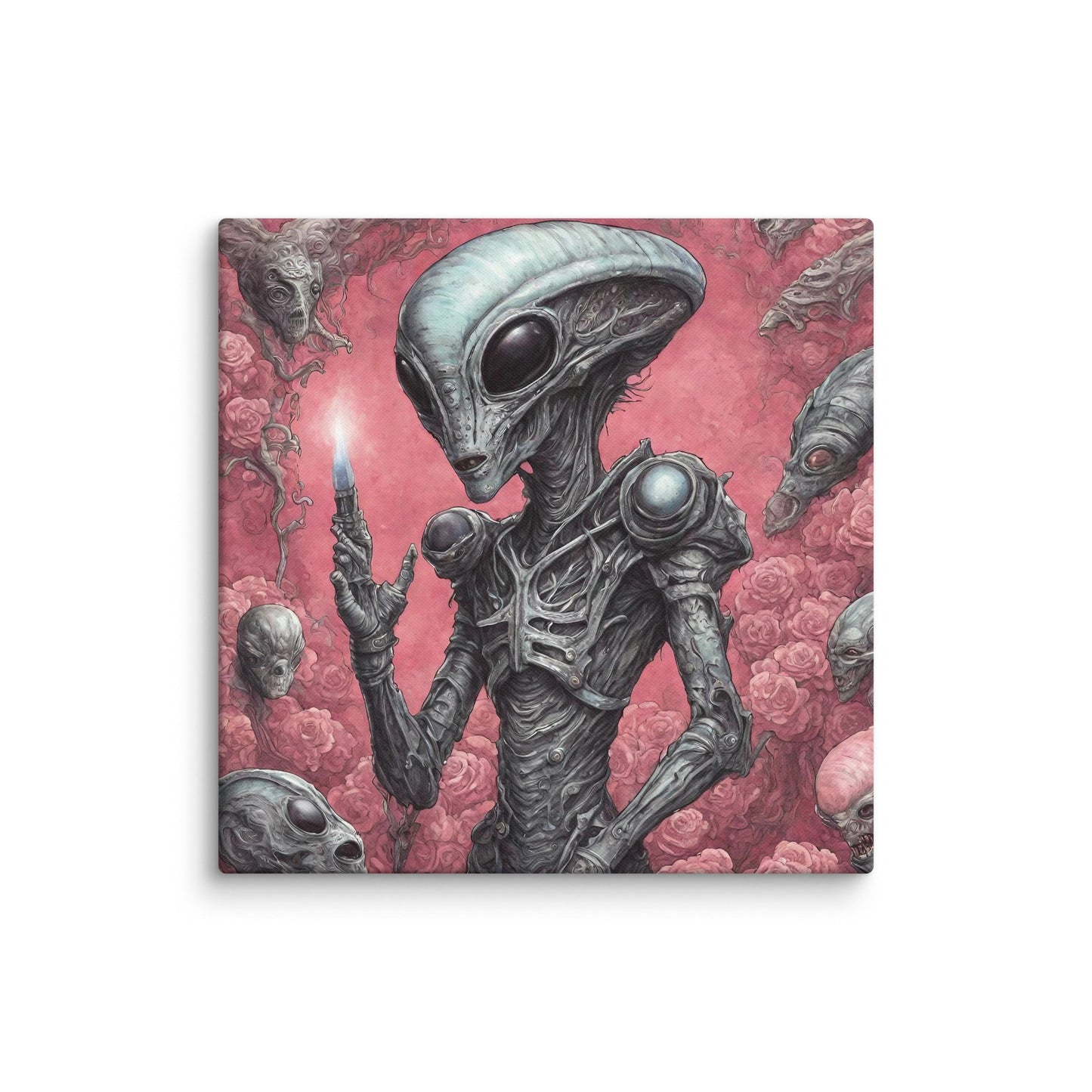 Alien Landscape Canvas Print — AI Wall Art