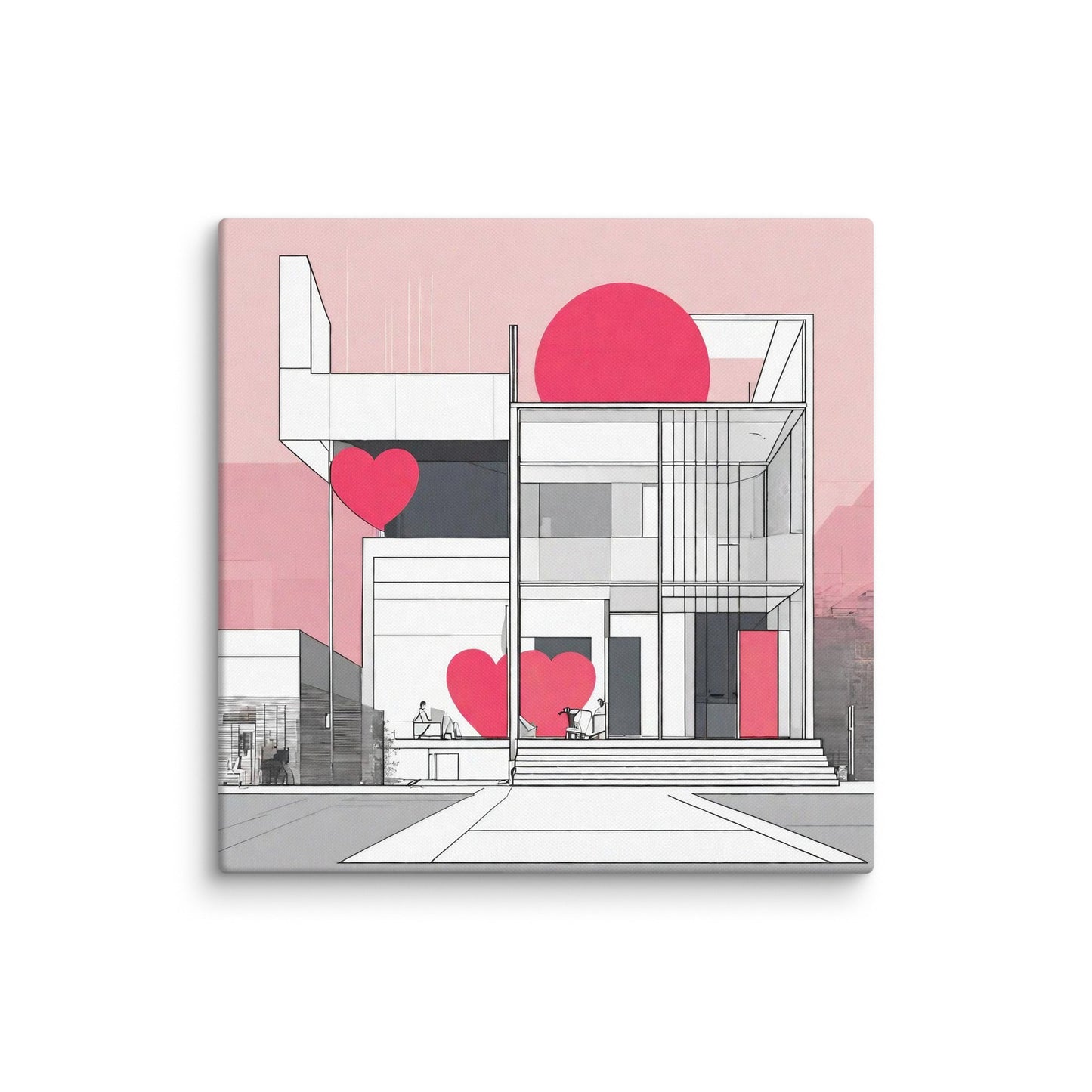 Architectural Canvas Print — AI Wall Art