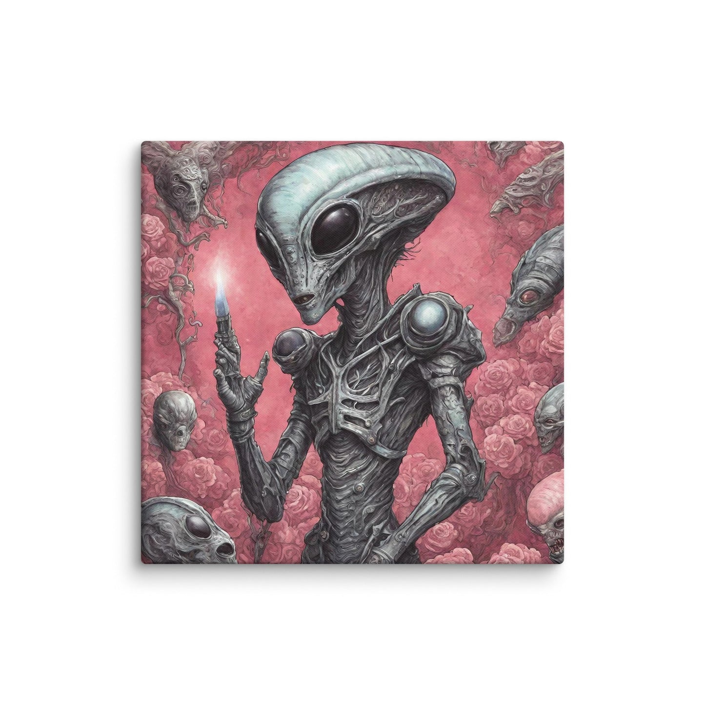 Alien Landscape Canvas Print — AI Wall Art