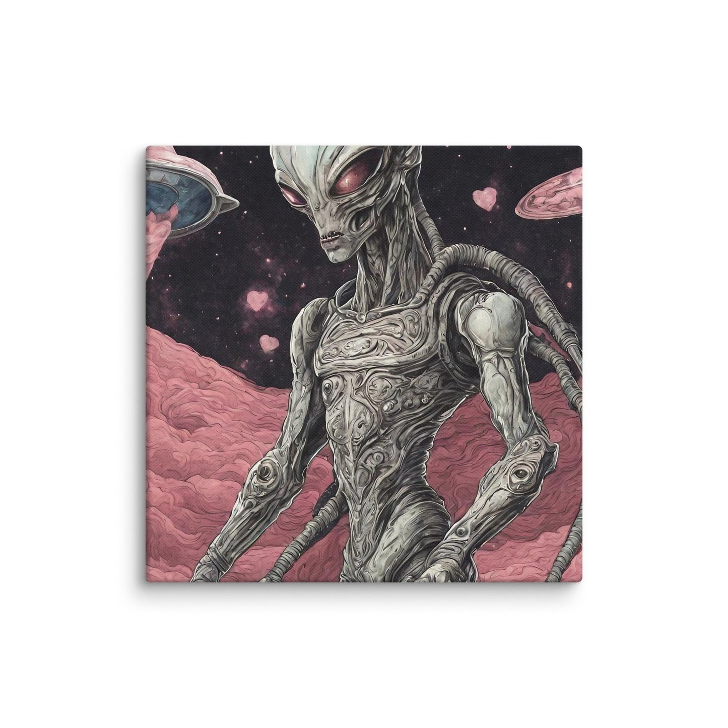 Alien Landscape Canvas Print — AI Wall Art