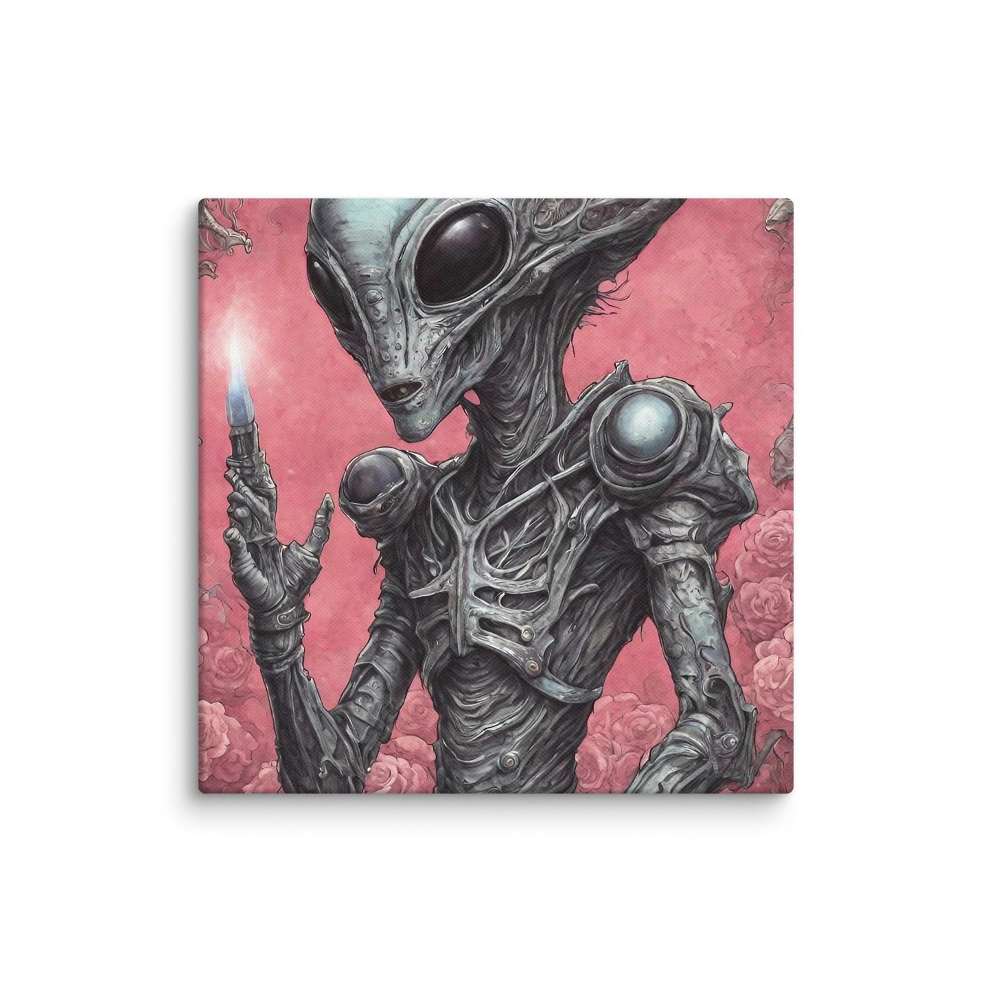 Alien Landscape Canvas Print — AI Wall Art