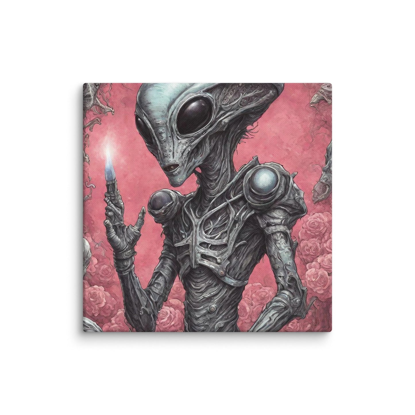 Alien Landscape Canvas Print — AI Wall Art