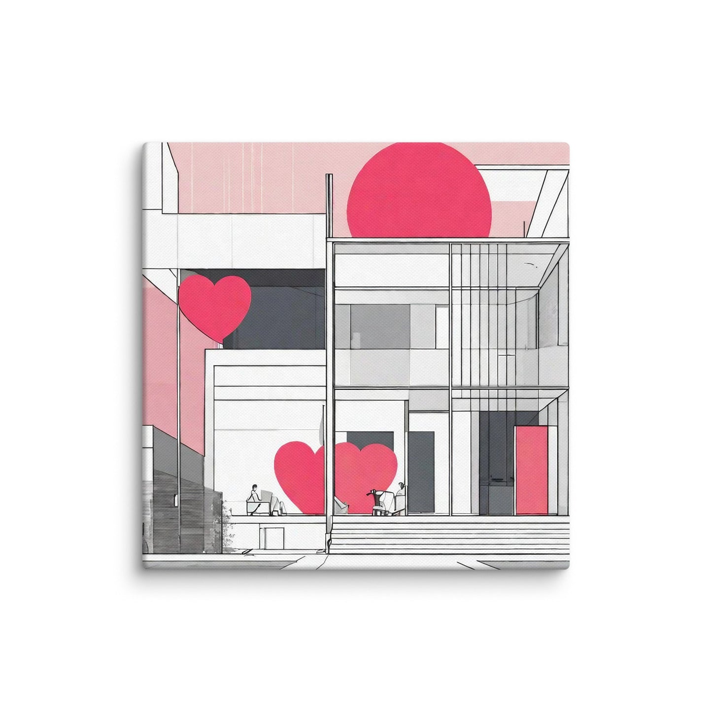 Architectural Canvas Print — AI Wall Art