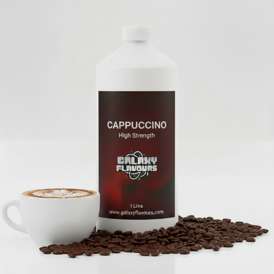 Cappuccino Food Flavouring - Professional High Strength - 1 Litre