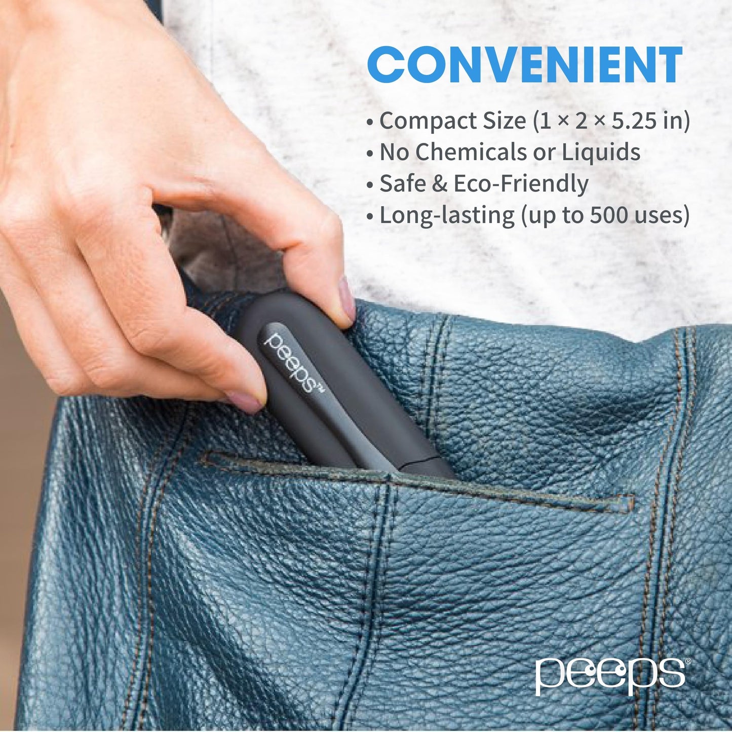 CarbonKlean Peeps Glasses Cleaner - Carbon Microfiber Tech, Soft-Touch Pink, 2 Count