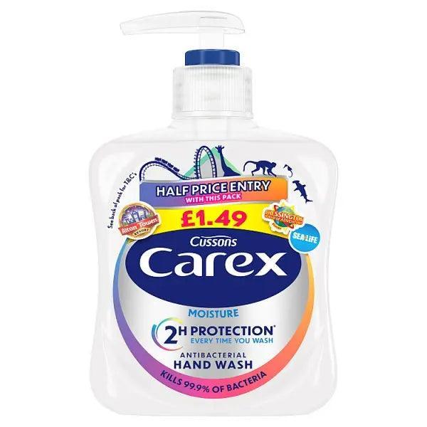 Carex Moisture Antibacterial Hand Wash 250ml (Case of 6)