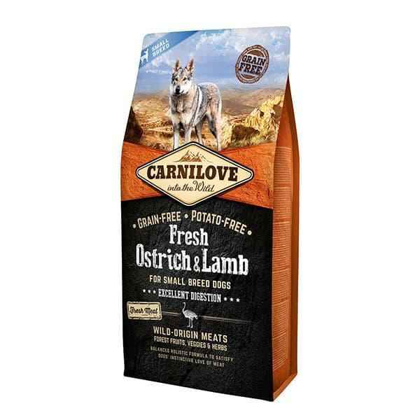 Carnilove Fresh Ostrich & Lamb Dog Food for Small Breeds