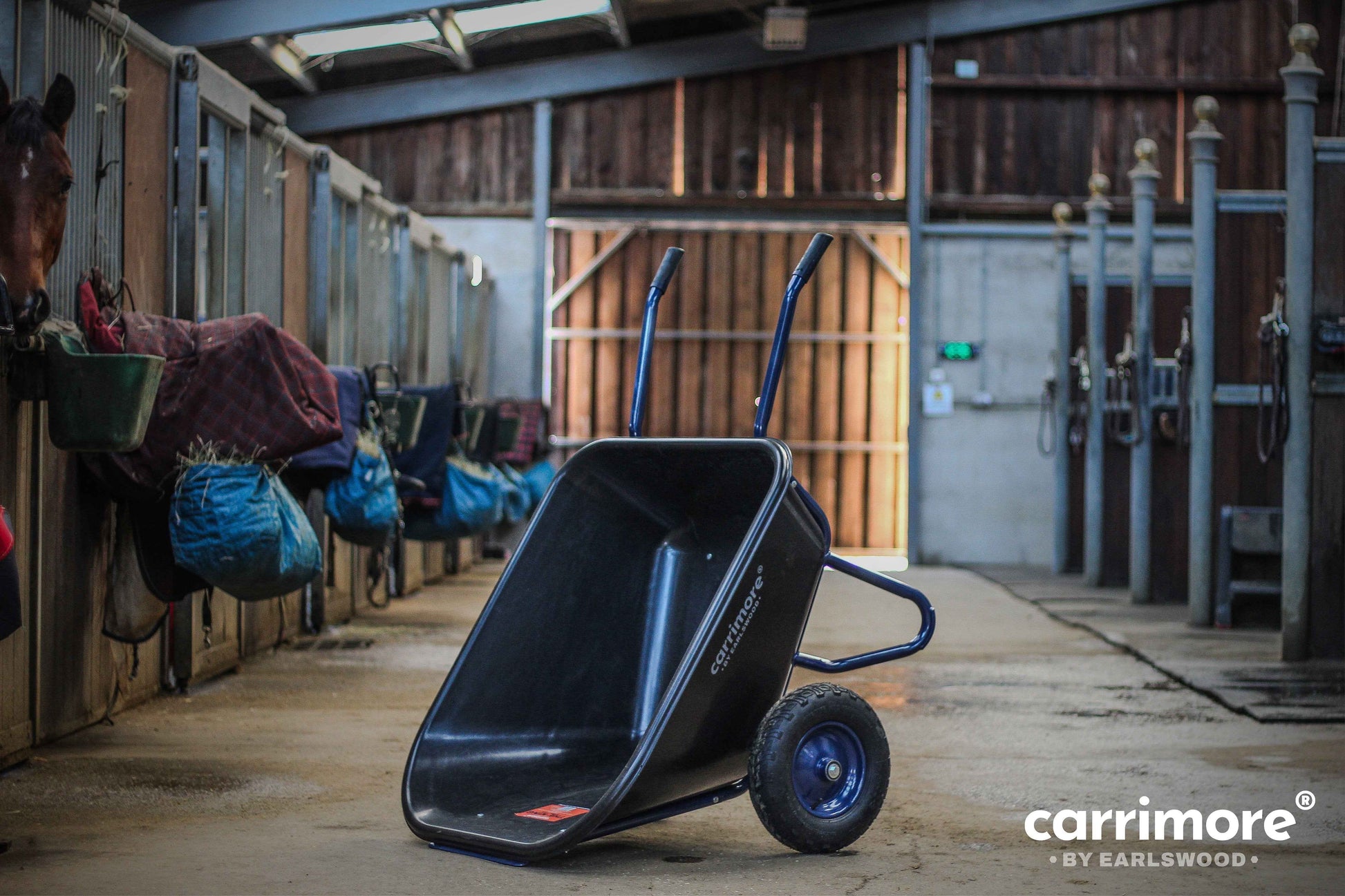 Carrimore King Tipper Wheelbarrow Black 250 L