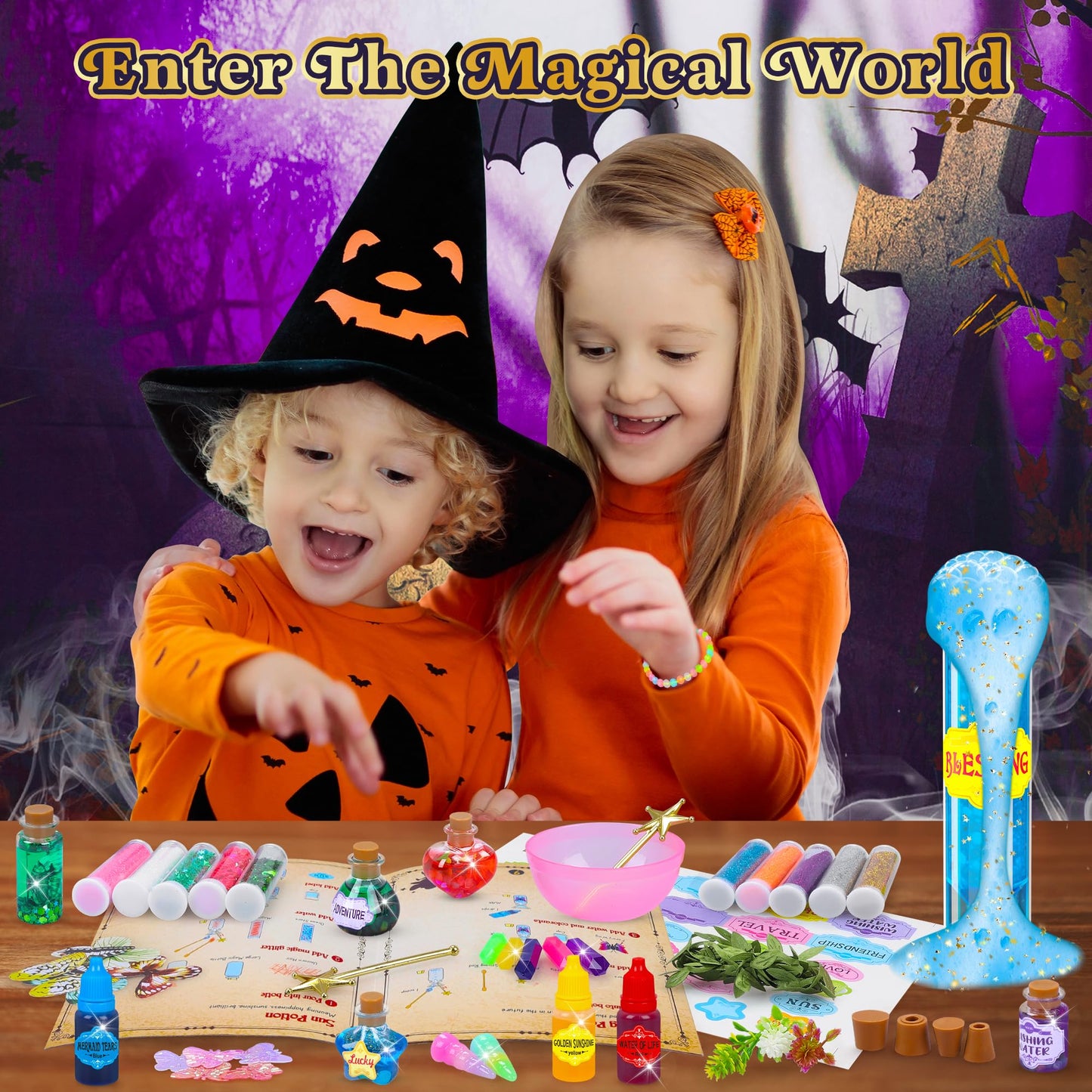 Cartell Fairy Magic Potions Kit for Kids — 26 Bottles + DIY Magical House