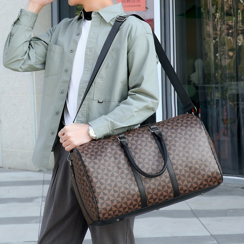 A Large Capacity Black Tote Bag for Travel, Gym, and Short Trips.