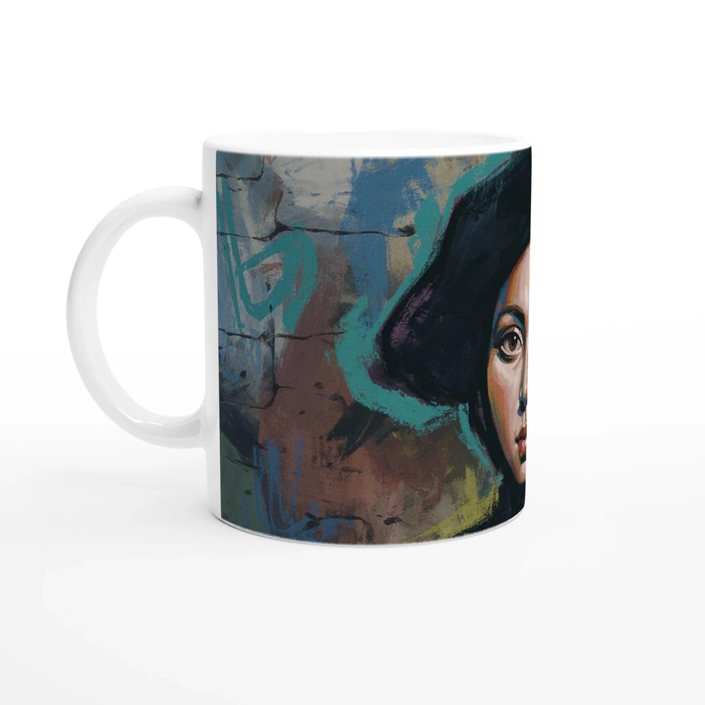🖌️ Modern Graffiti Art Mug – Classic Masterpiece Reimagined ☕