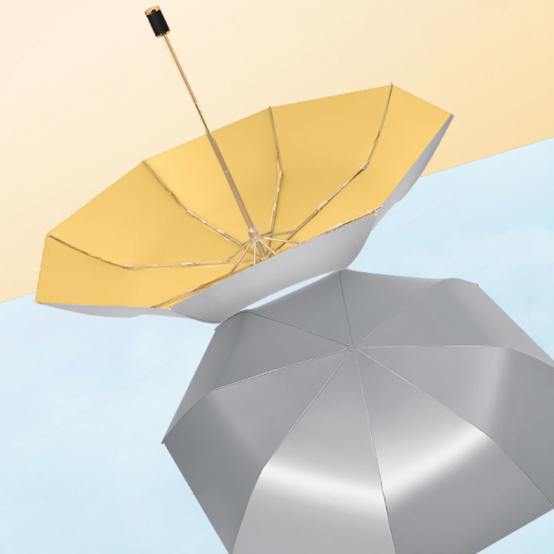 Double-layered Tri-fold Dual-use Umbrella