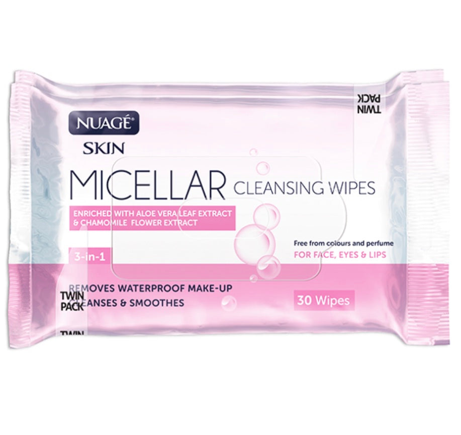 Micellar cleansing wipes twin pack