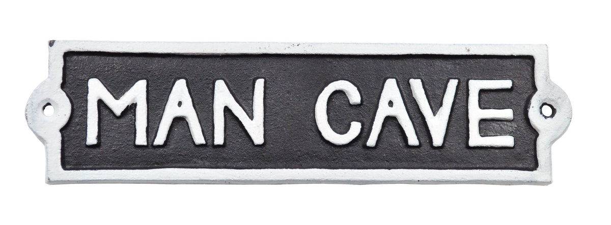 22CM ALUMINIUM MAN CAVE SIGN