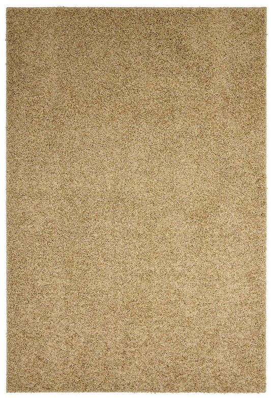 Fiji Latte Beige Washable Solid Shaggy Rug