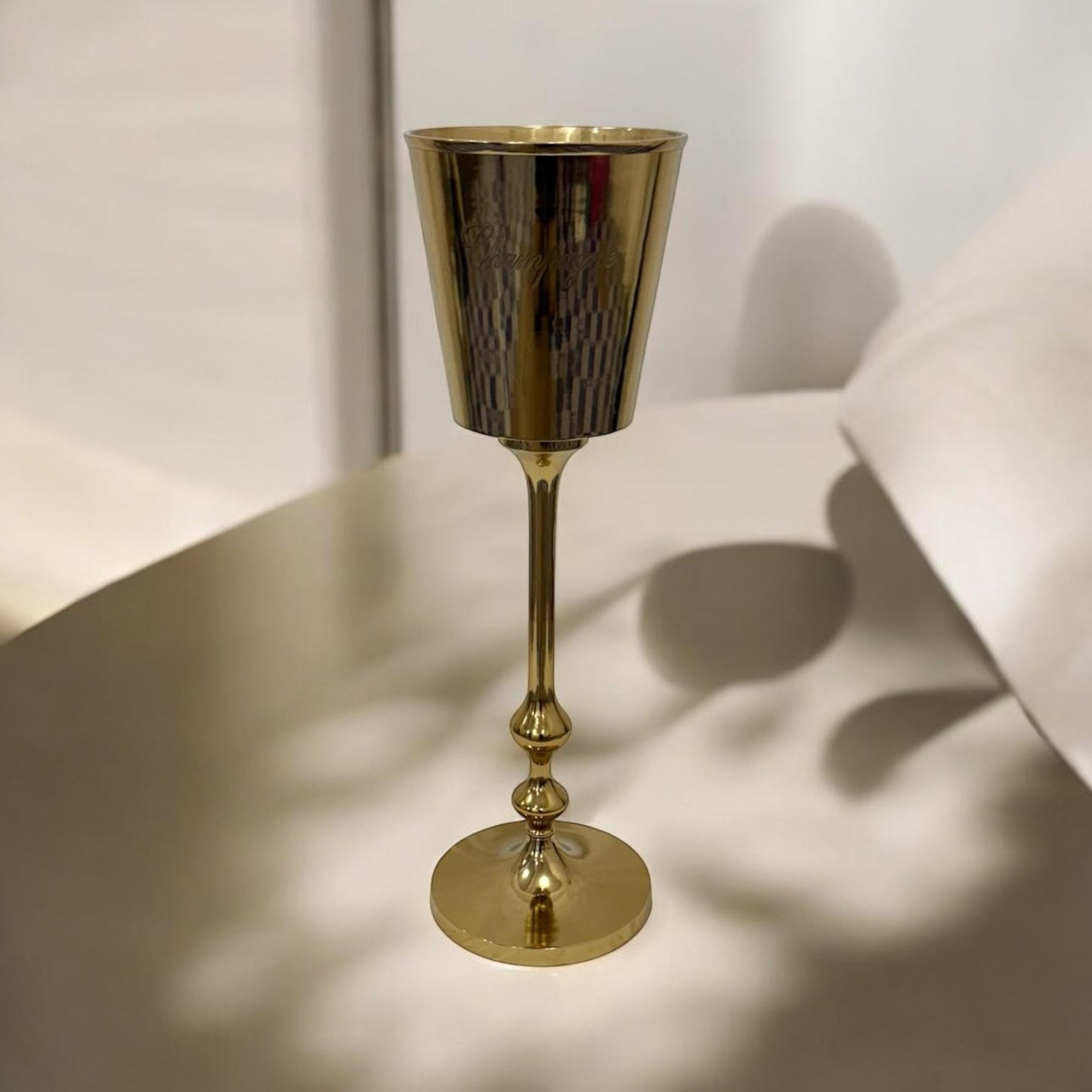 79cm GOLD FLOOR STANDING CHAMPAGNE BUCKET
