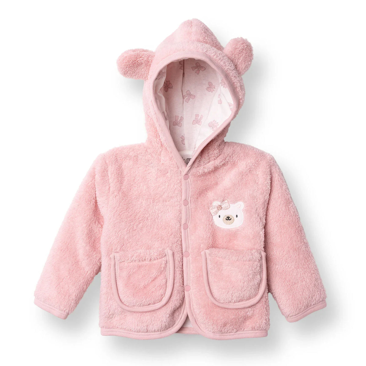 HelloBaby Hooded Wellsoft Baby Cardigan (1-3 Months to 12 Months)