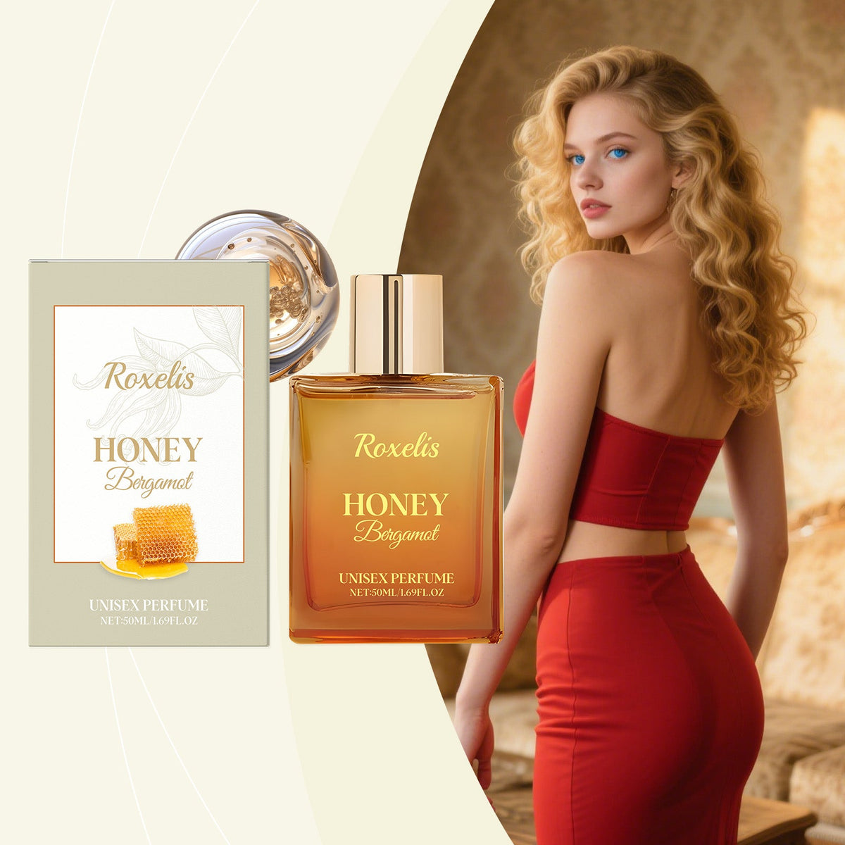 Unisex Honey Bergamot Perfume Long-Lasting Light & Fresh-fragrance Subtle & Elegant Scent For Daily Wear & Special Occasions