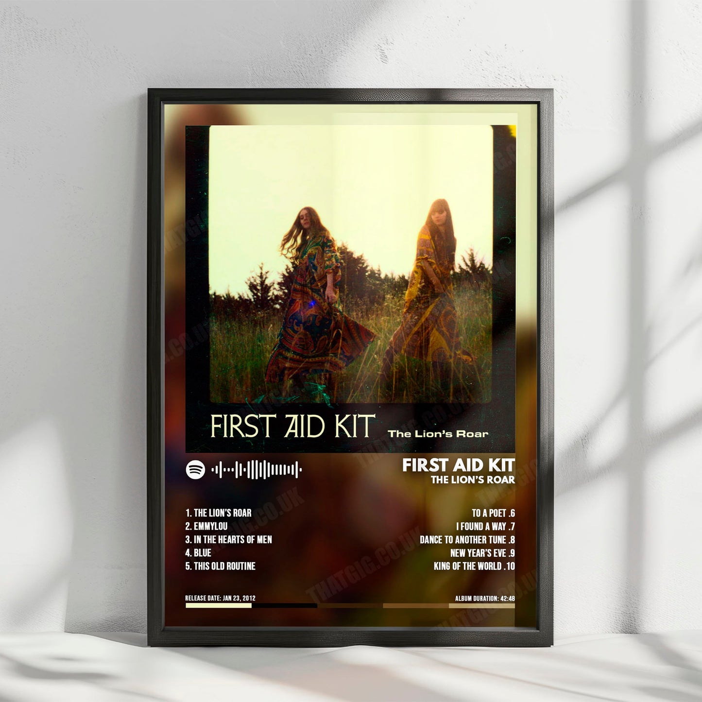 First Aid Kit "The Lion's Roar" Album Cover Poster - with Complete Tracklist