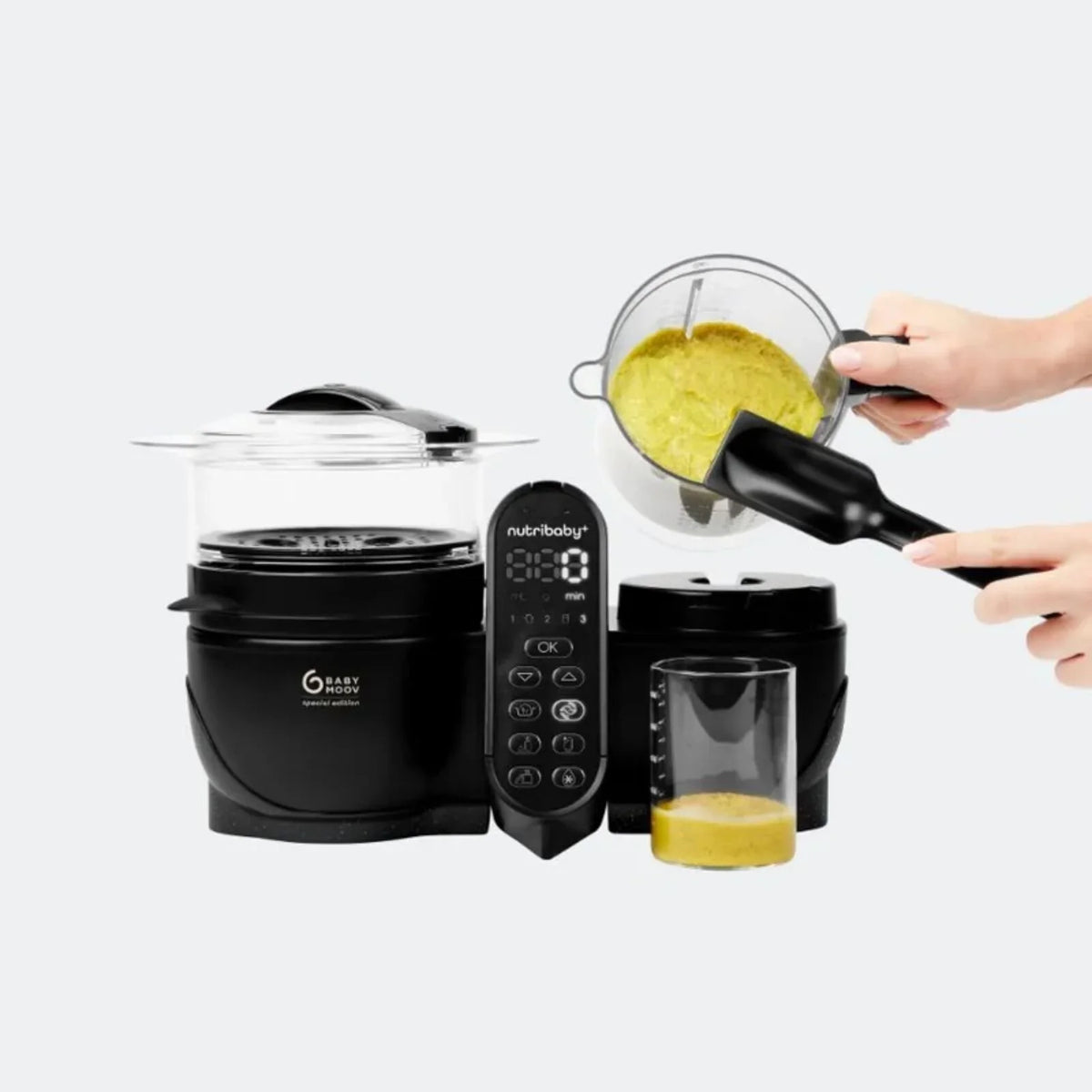 Babymoov Nutribaby (+) XL 6-in-1 Baby Food Maker - Black Edition