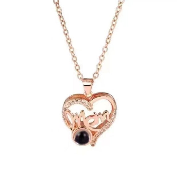 Letter Projection Mother's Day Love Gift Necklace