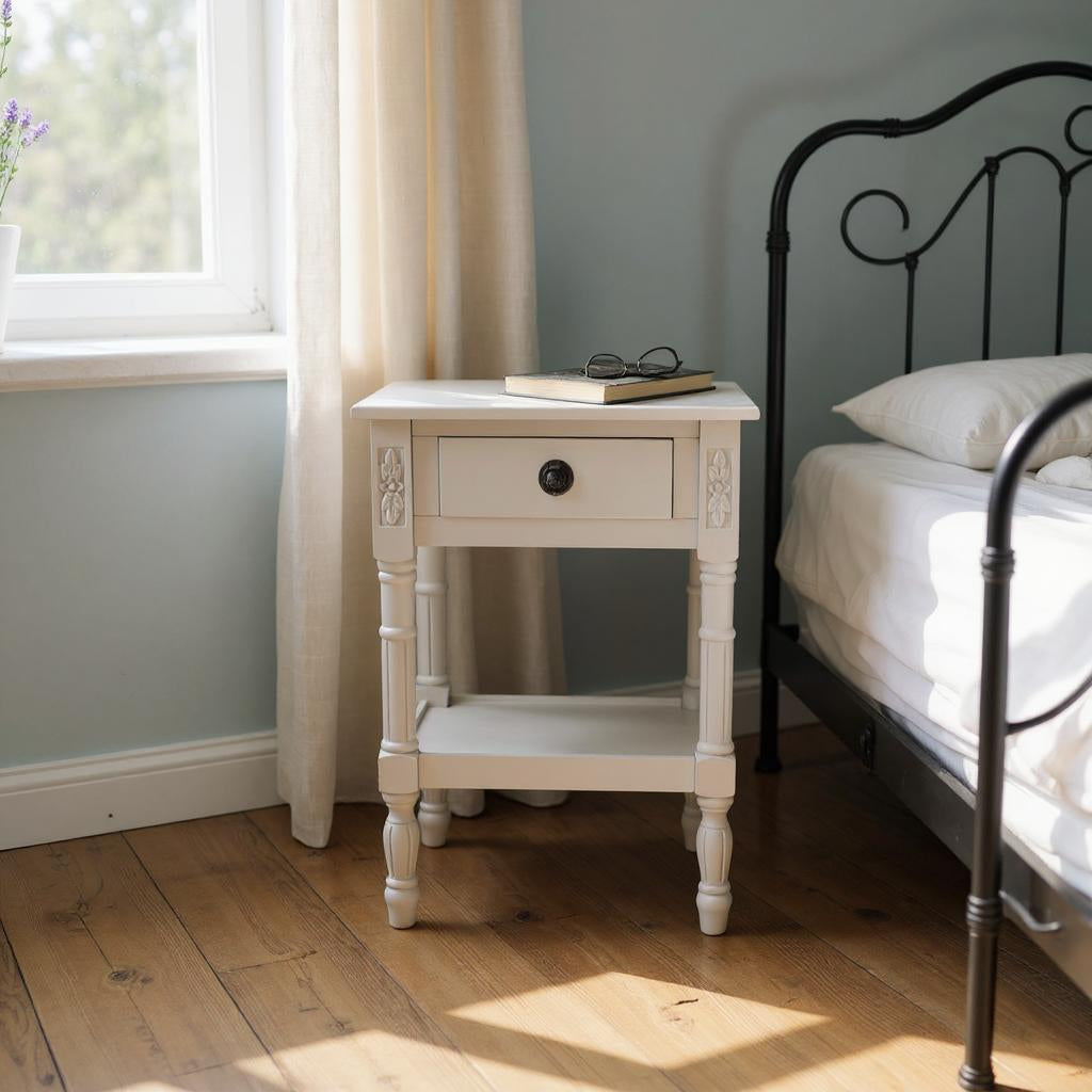 65CM 1 DRAWER SIDE TABLE