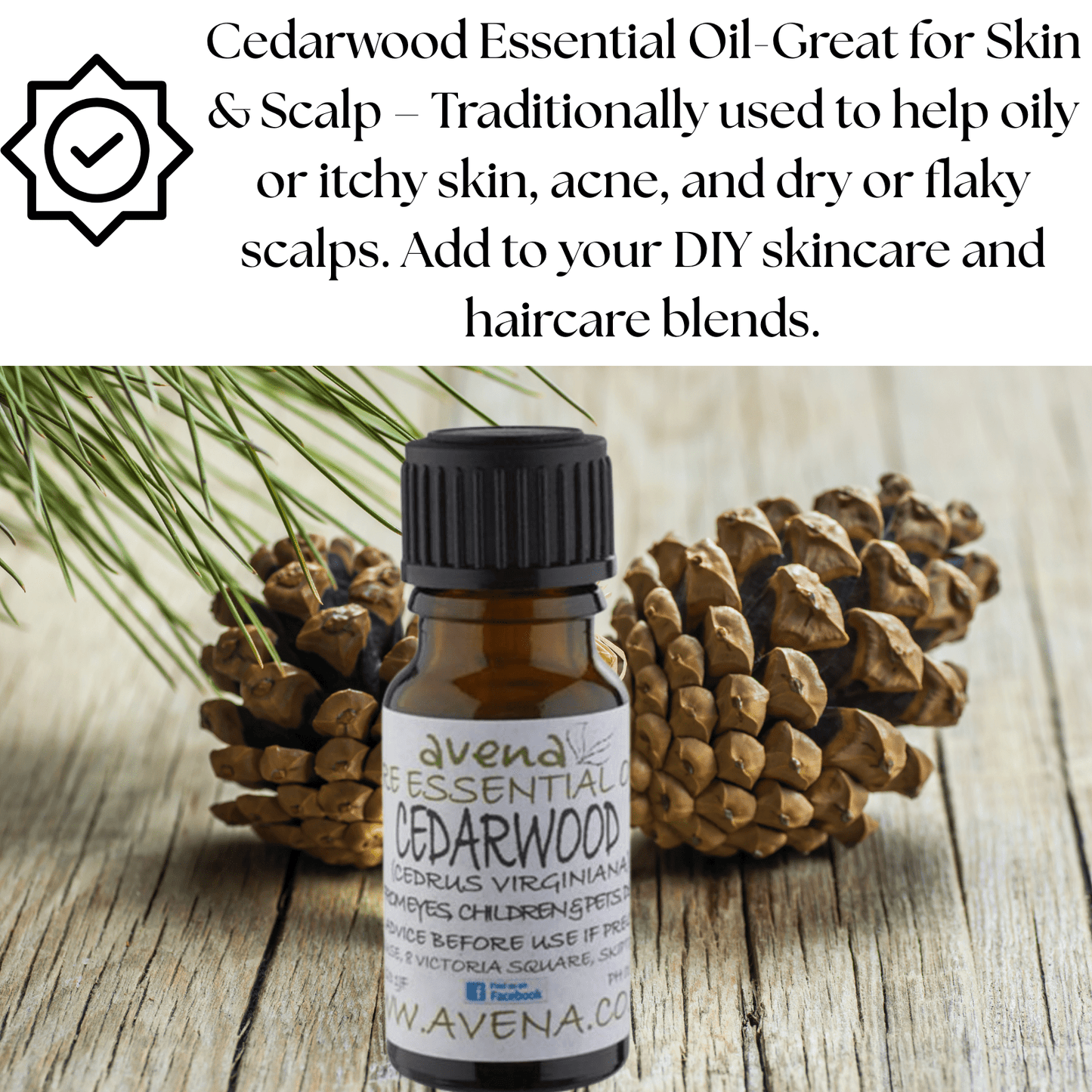 Cedarwood Essential Oil (Cedrus virginiana) – Woody Aromatherapy Oil