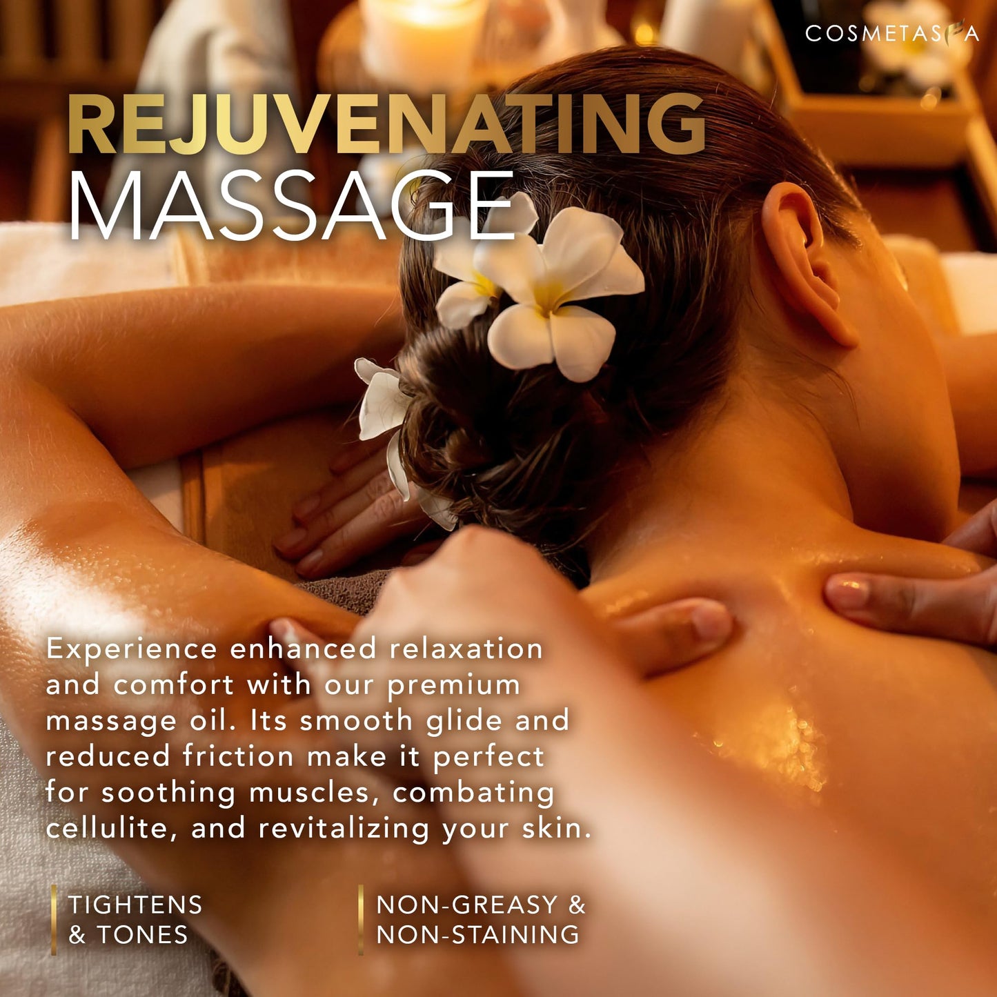 Cellulite Massage Oil, Gel & Mitt - Hot Cream Massage for Firm Skin (16.9 oz)
