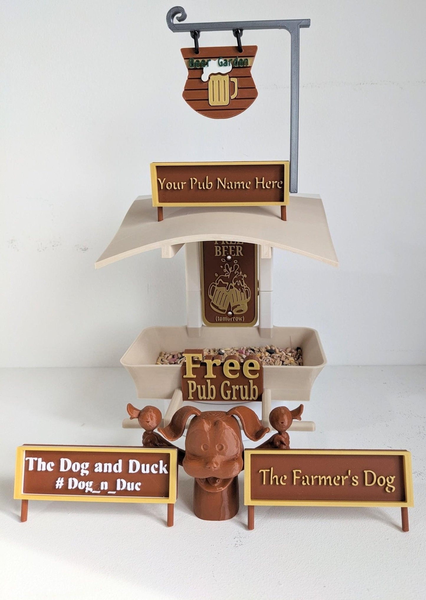 Celtic Garden Bird Feeding Station - Glasgow Garden Decor and Wild Bird Food Feeder - Fly the flag in paradise Novelty Gift for bhoys Fans